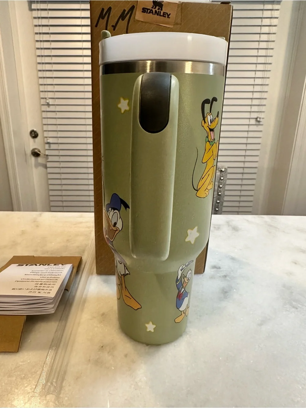 Stanley Disney Goofy Mickey Mouse & Donald Duck 40oz Quencher H20 Green Tumbler - Picture 2 of 13